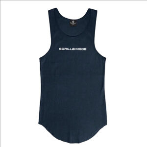 Gorilla Mind Gorilla Mode Tank Top UNISEX - Navy - Size S NEW